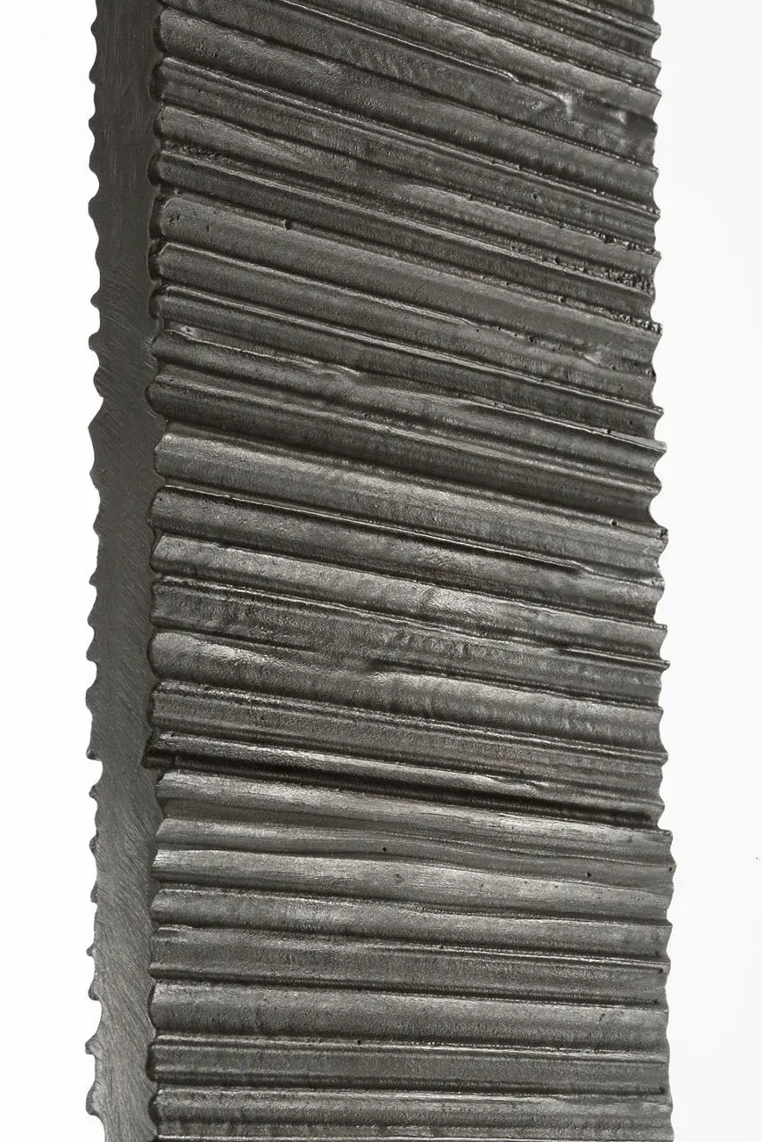 Fumar 55" Statement Floor Lamp in Ridged Carbon with Bouclé Shade - Image 5