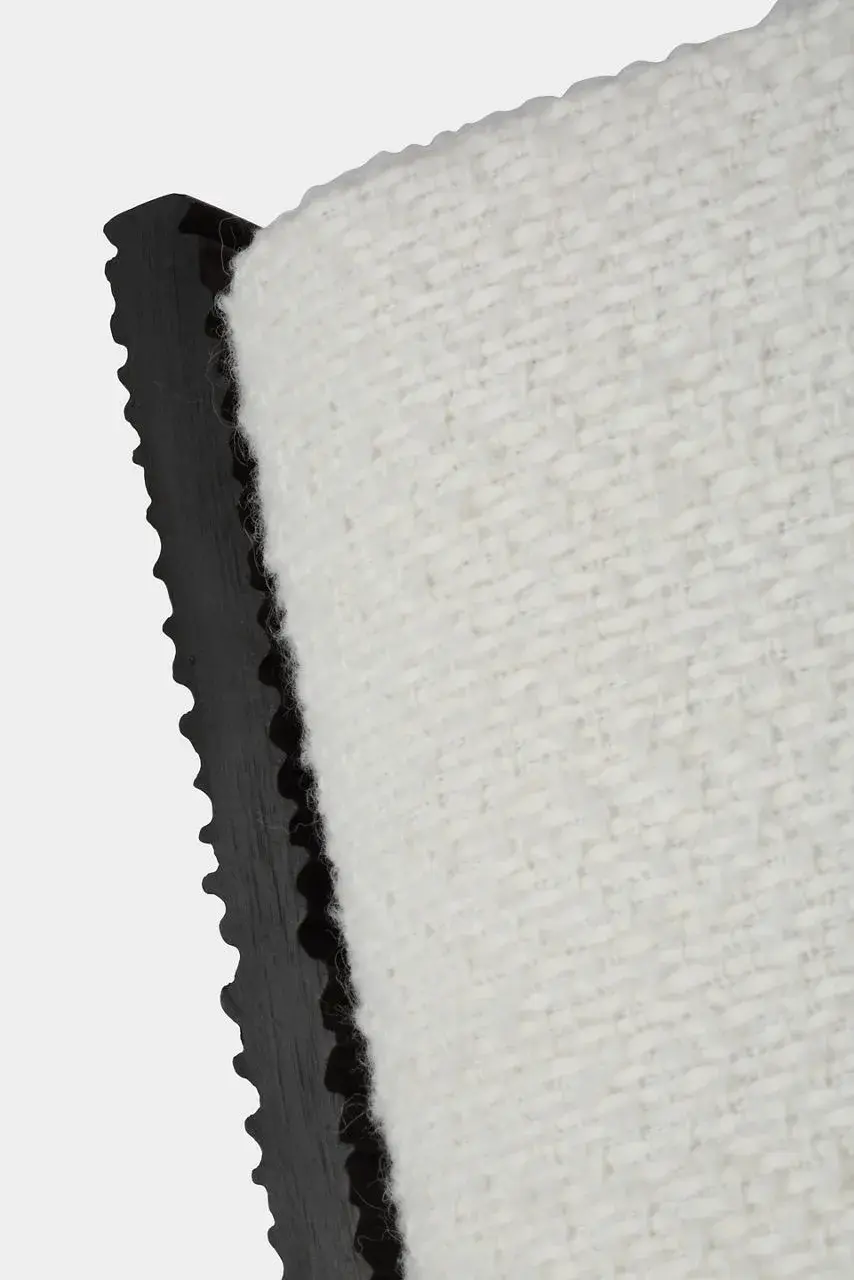 Fumar 55" Statement Floor Lamp in Ridged Carbon with Bouclé Shade - Image 9