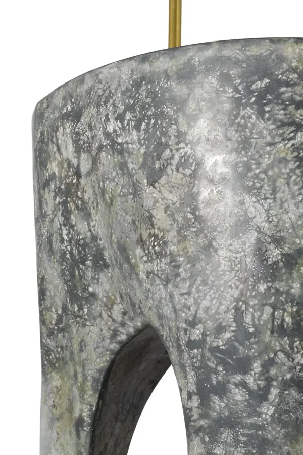 Lega 36" Sculpted Side Table Reading Floor Lamp - Image 12