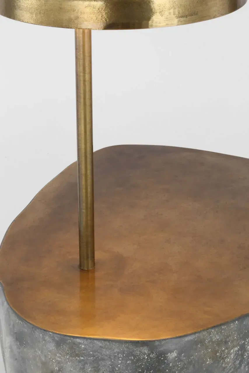 Lega 36" Sculpted Side Table Reading Floor Lamp - Image 5