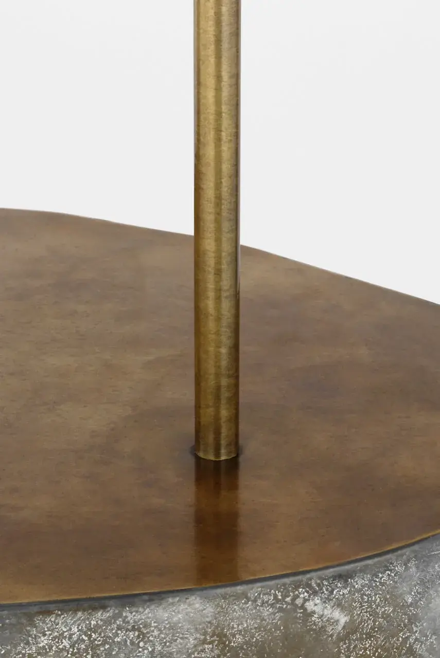 Lega 36" Sculpted Side Table Reading Floor Lamp - Image 6