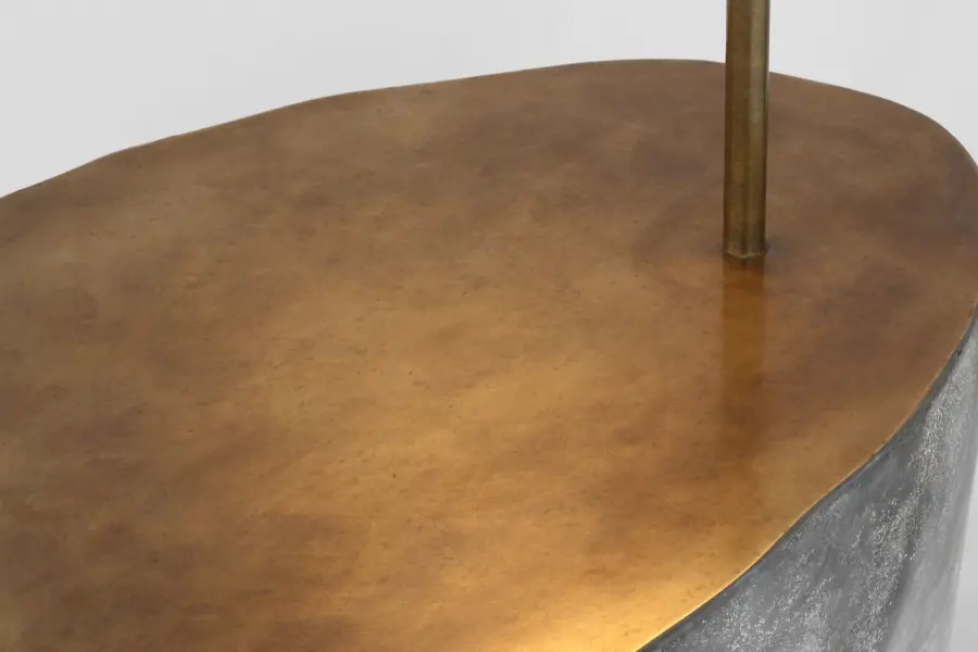 Lega 36" Sculpted Side Table Reading Floor Lamp - Image 9