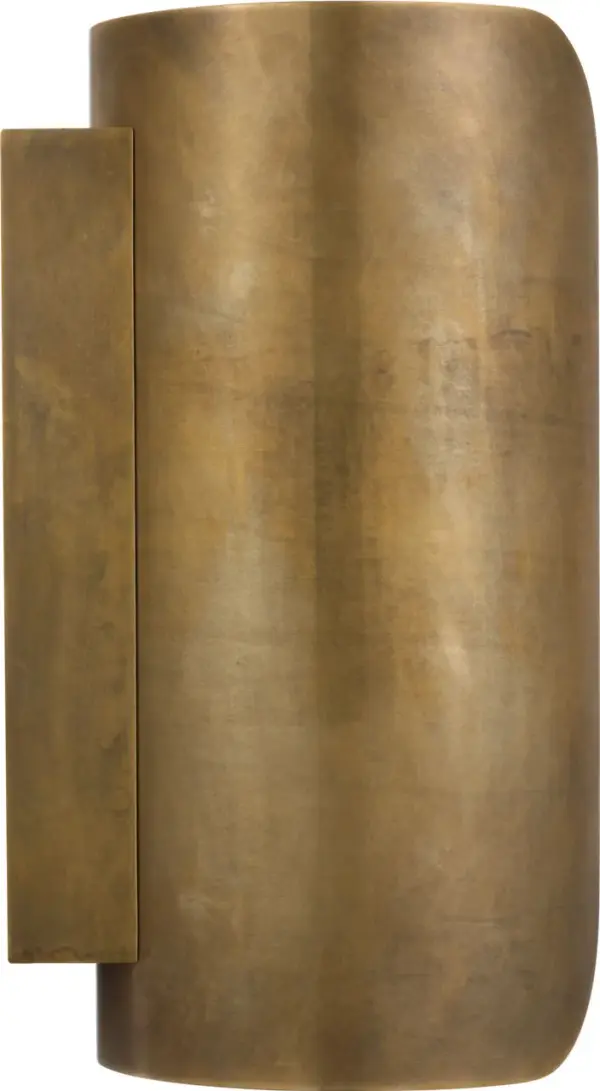 Armise 14" Sconce in Mottled Brass with Alabaster - Image 3