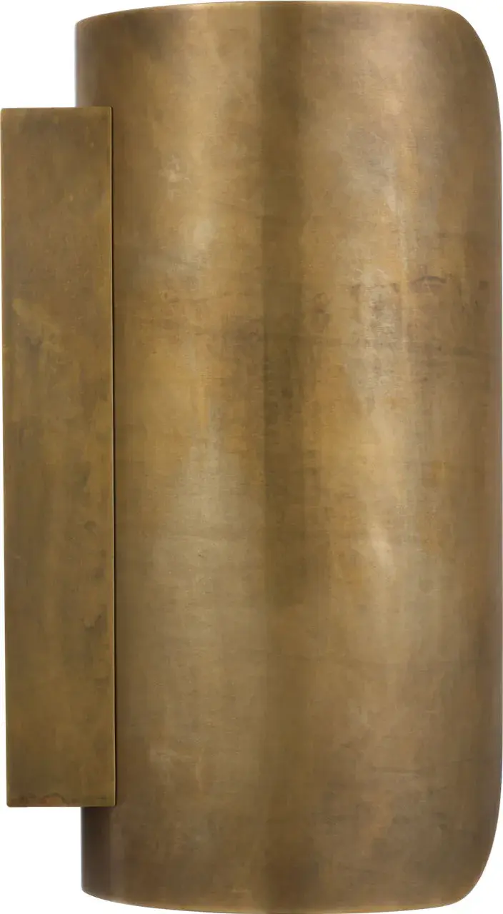 Armise 14" Sconce in Mottled Brass with Alabaster - Image 3