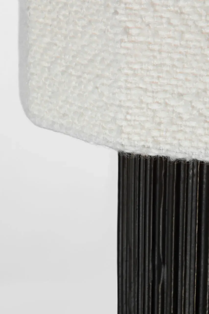 Sophisticated Textured Table Lamp with Luxurious Bouclé Shade - Image 11