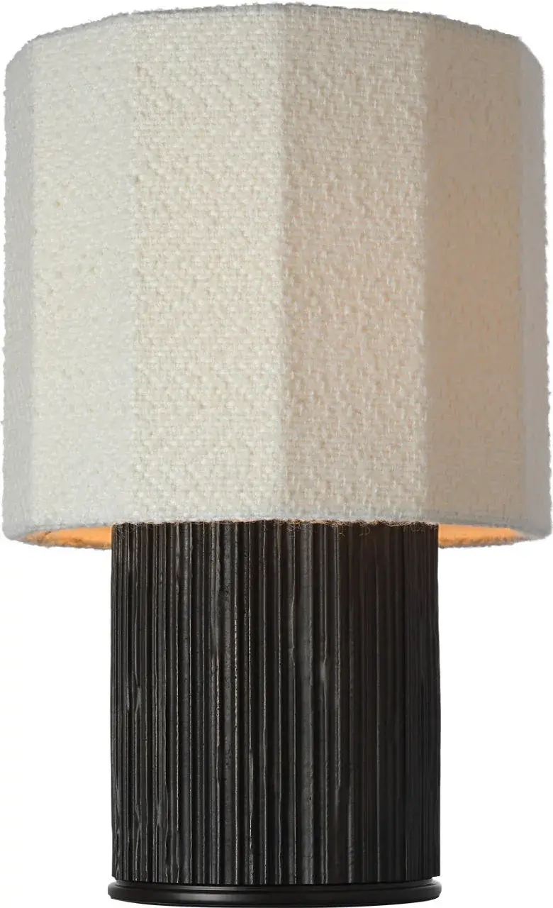 Sophisticated Textured Table Lamp with Luxurious Bouclé Shade - Image 3