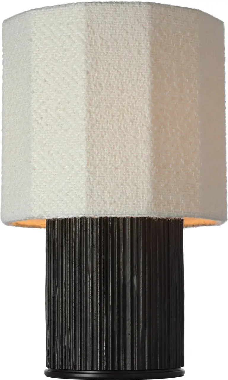 Sophisticated Textured Table Lamp with Luxurious Bouclé Shade - Image 4