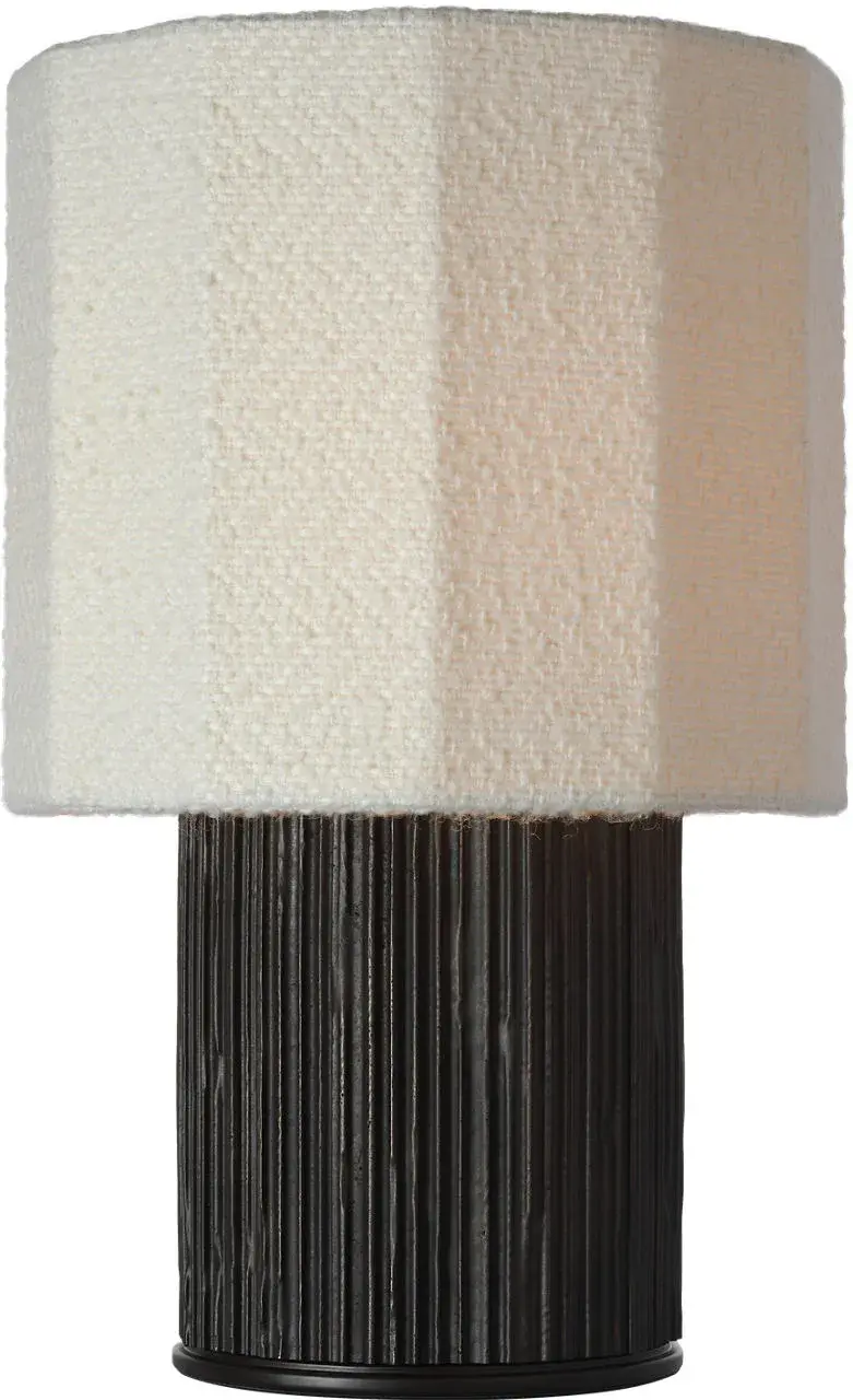 Sophisticated Textured Table Lamp with Luxurious Bouclé Shade - Image 5