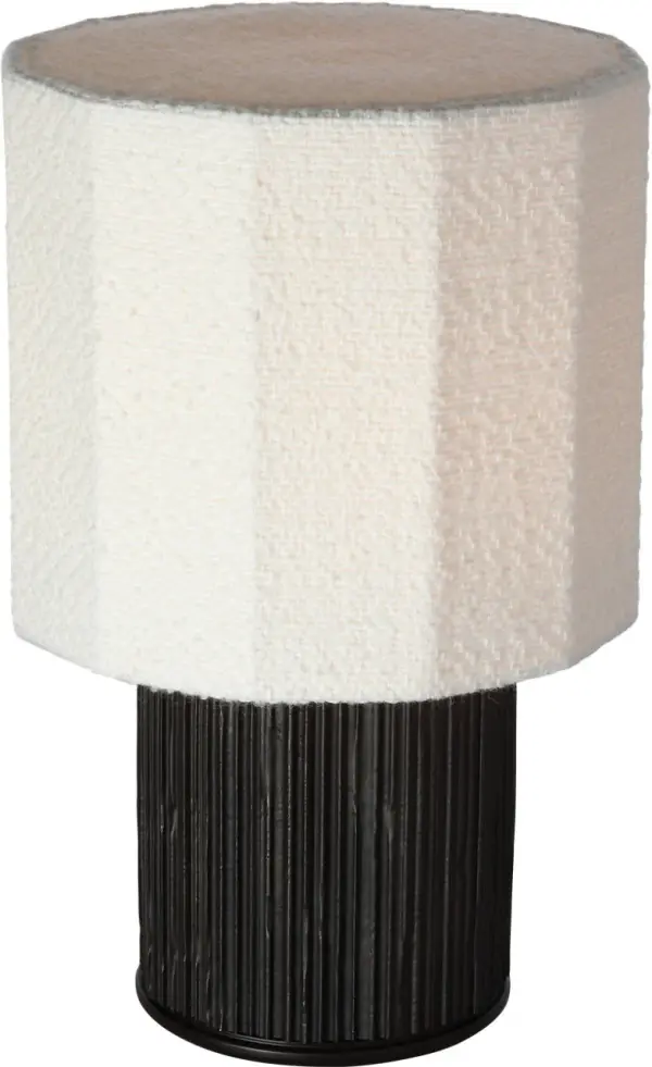 Sophisticated Textured Table Lamp with Luxurious Bouclé Shade - Image 6