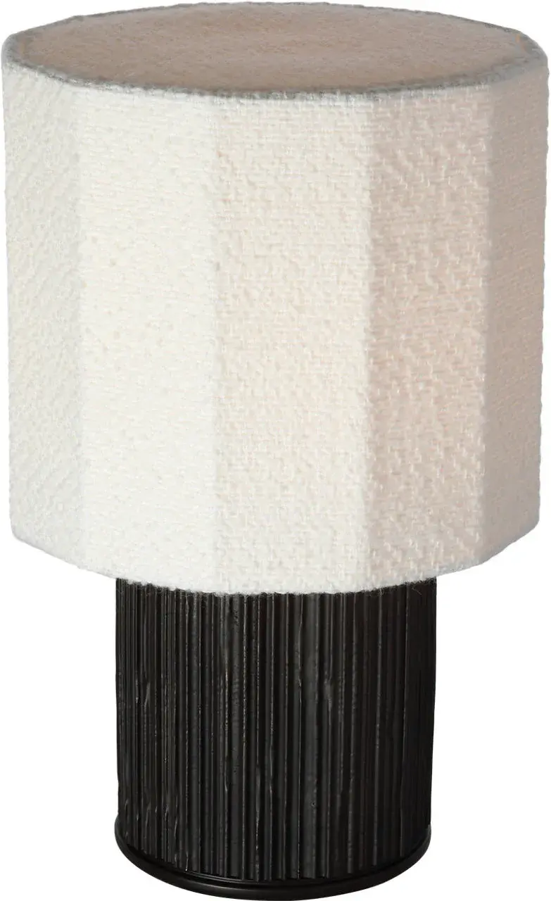 Sophisticated Textured Table Lamp with Luxurious Bouclé Shade - Image 6