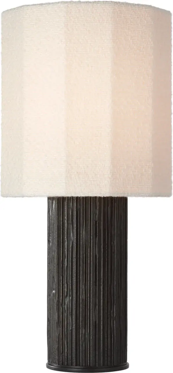 Sculptural Textured Table Lamp with Organic Contemporary Appeal - Image 1