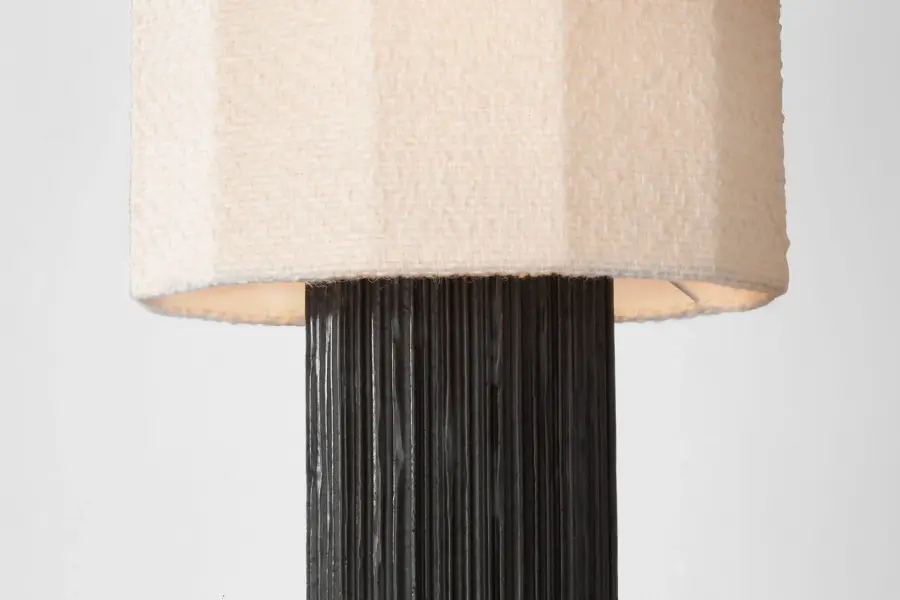 Sculptural Textured Table Lamp with Organic Contemporary Appeal - Image 8