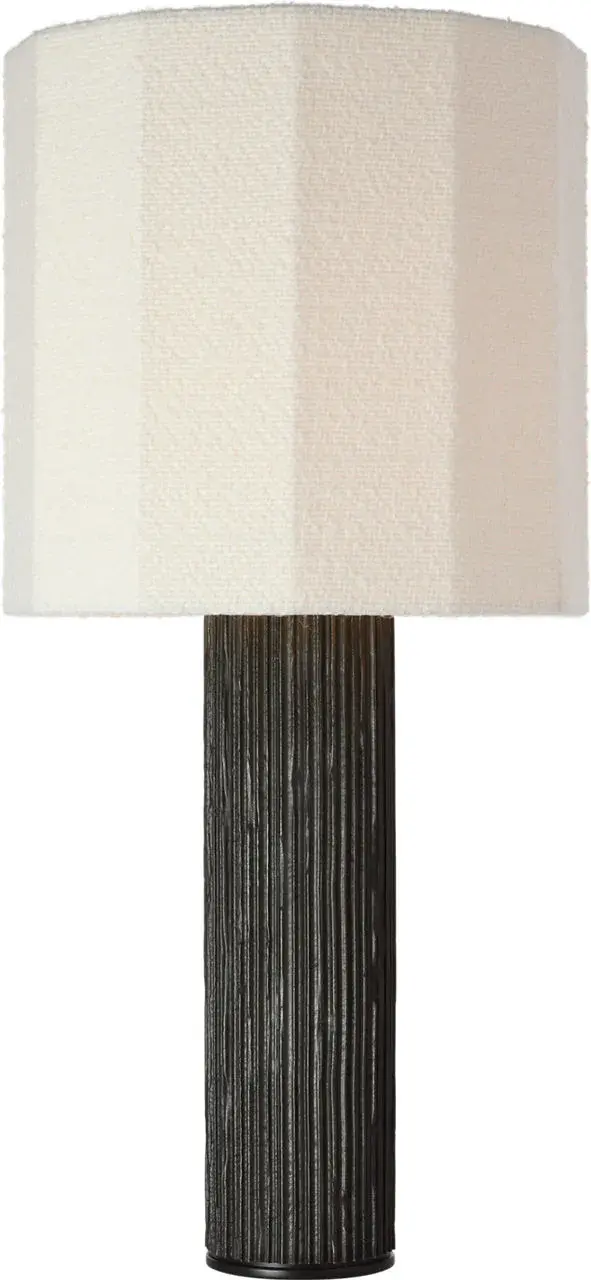 Sophisticated Textured Table Lamp with Organic Modern Appeal - Image 3