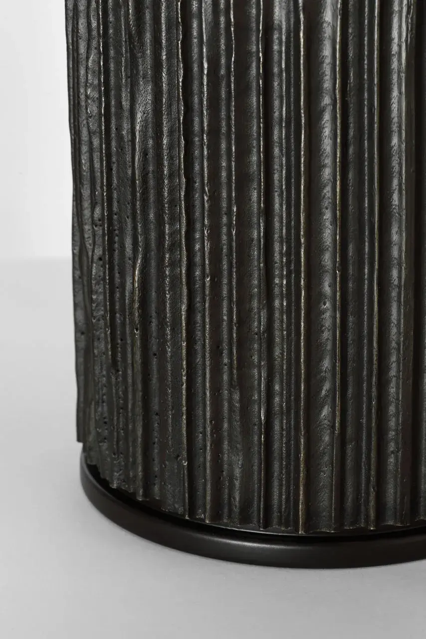 Sophisticated Textured Table Lamp with Organic Modern Appeal - Image 4