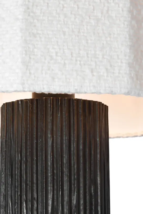 Sophisticated Textured Table Lamp with Organic Modern Appeal - Image 6