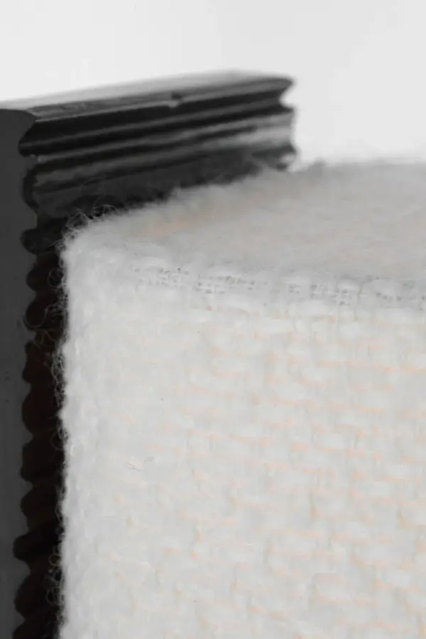 Fumar 34" Statement Table Lamp in Ridged Carbon with Bouclé Shade - Image 7