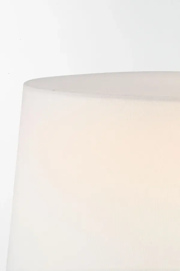 Crystallo 32" Faceted Table Lamp in Alabaster with Linen Shade - Image 3