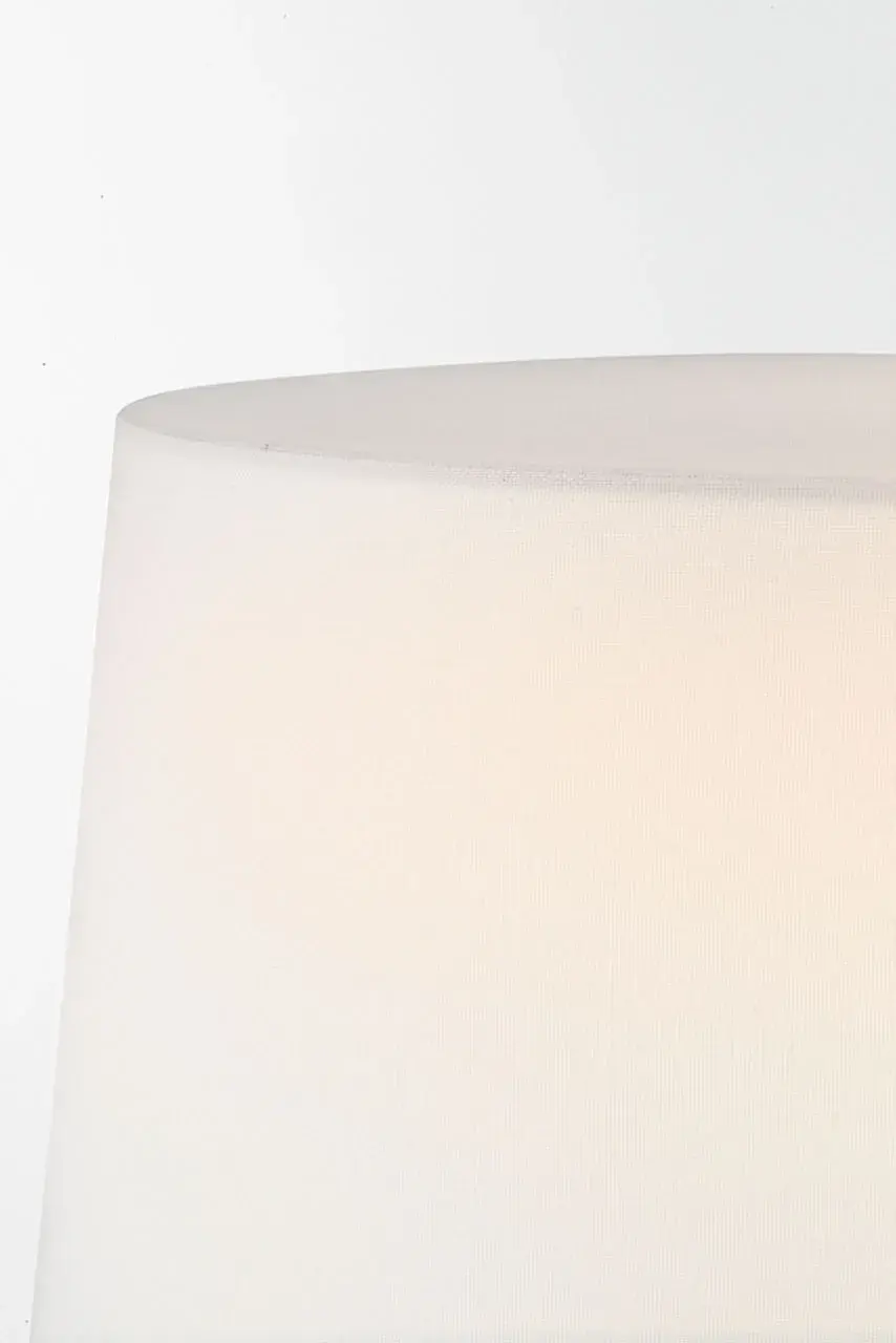 Crystallo 32" Faceted Table Lamp in Alabaster with Linen Shade - Image 3