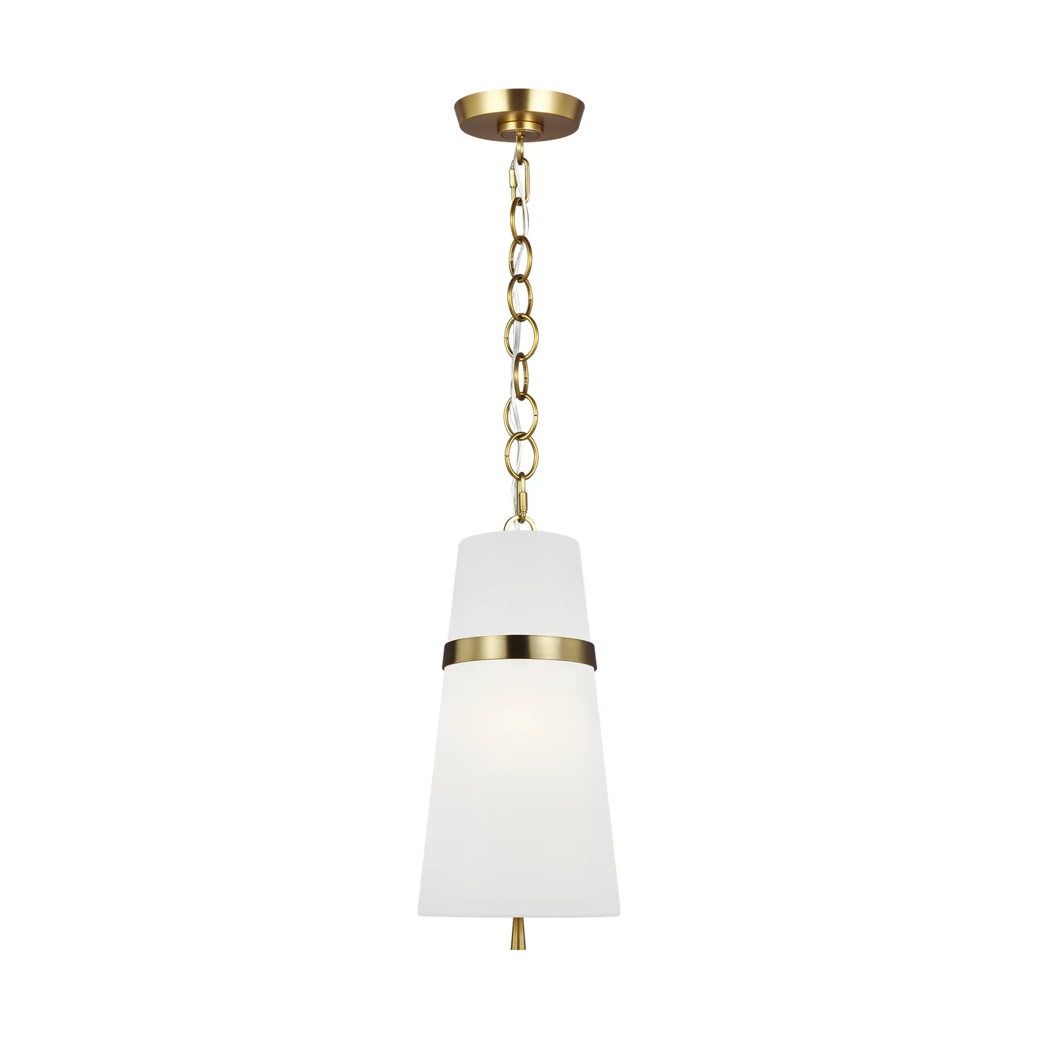 Cordtlandt One Light Pendant in Burnished Brass