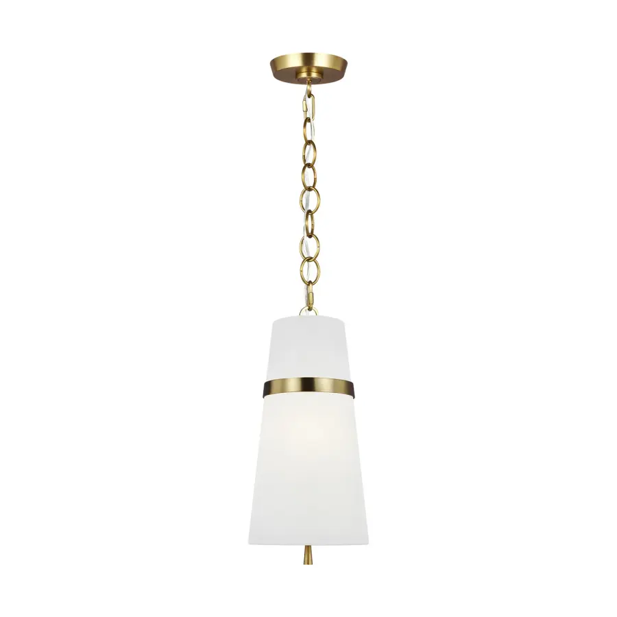 Cordtlandt One Light Pendant in Burnished Brass