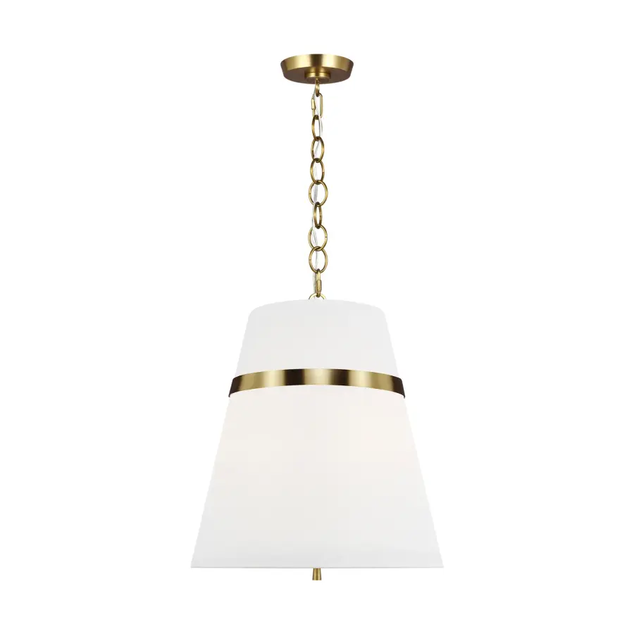 Cordtlandt Three Light Pendant in Burnished Brass