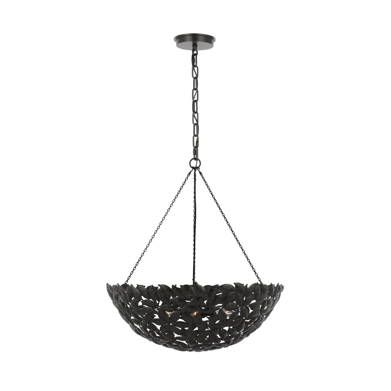 Kelan Six Light Pendant in Aged Iron