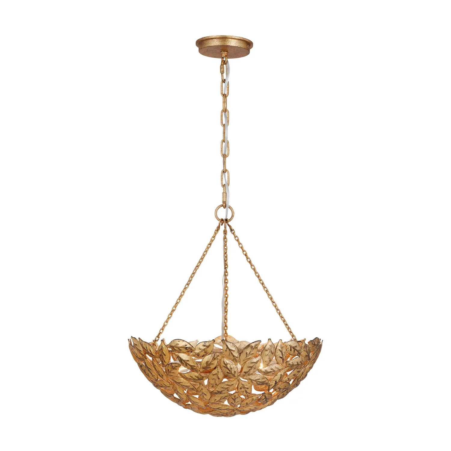 Kelan Three Light Pendant in Antique Gild