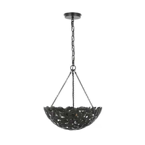 Kelan Six Light Pendant in Aged Iron