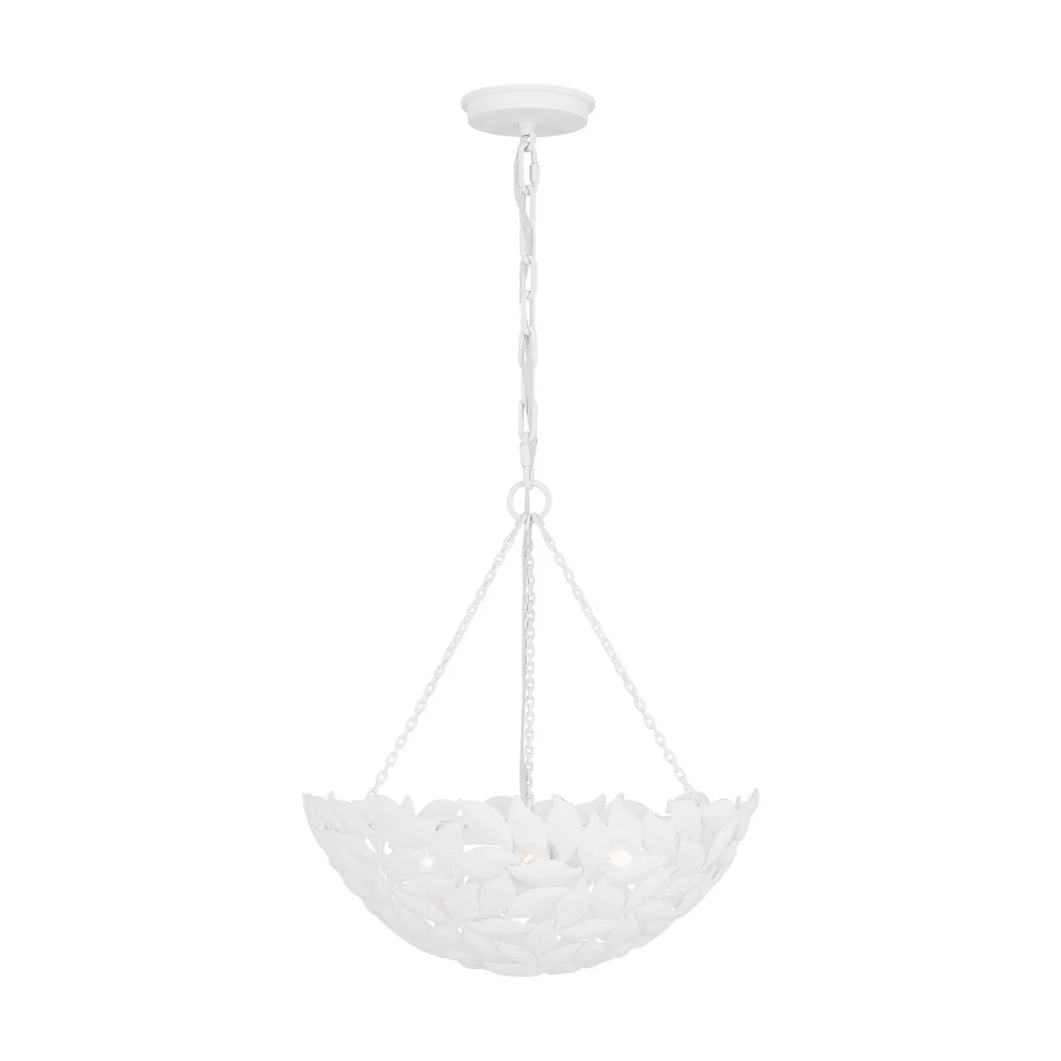 Kelan Three Light Pendant in Textured White