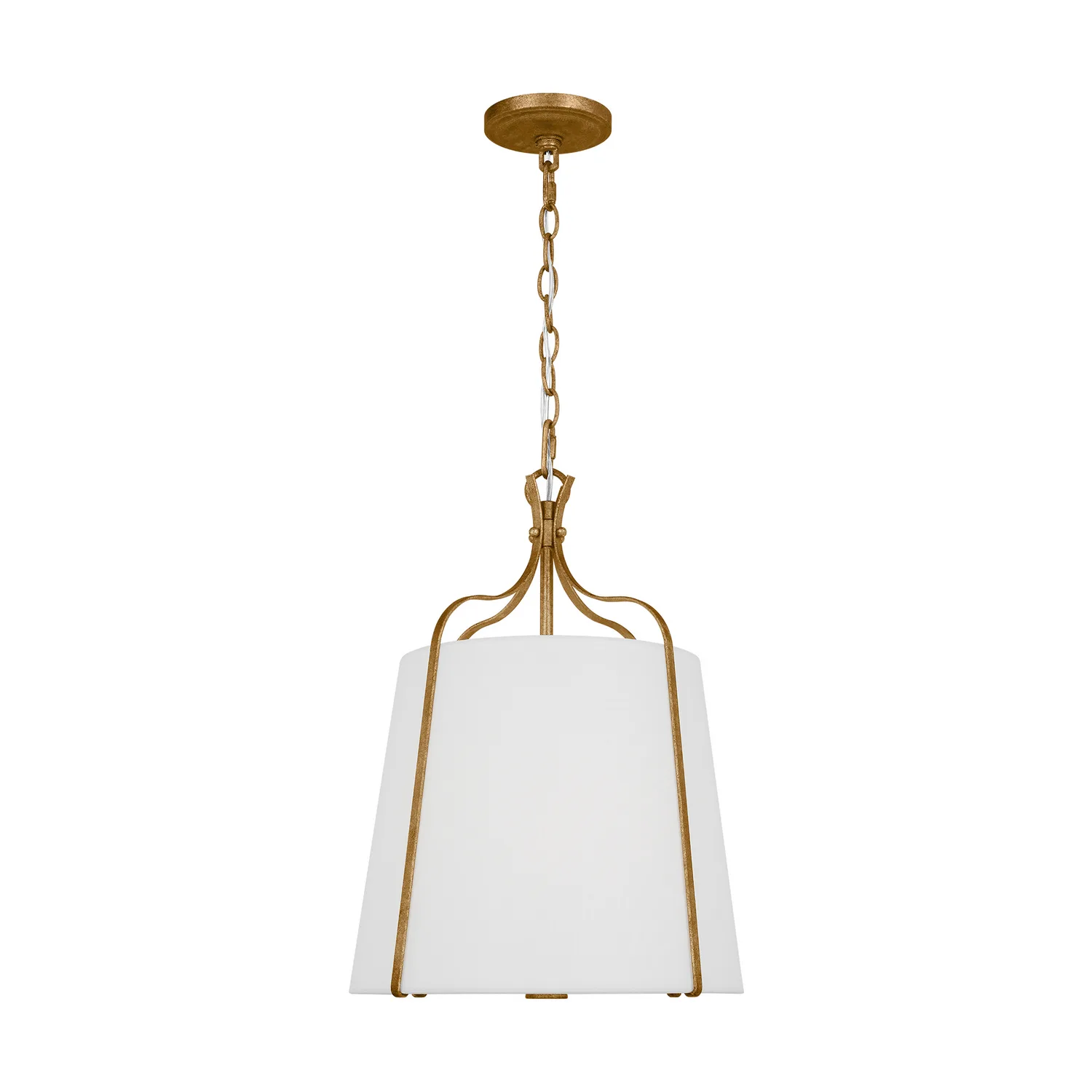Leander One Light Pendant in Antique Gild