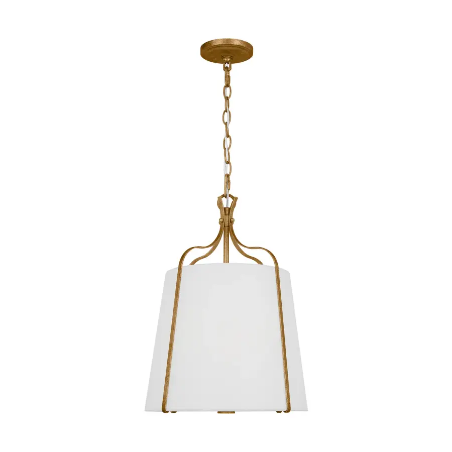 Leander One Light Pendant in Antique Gild
