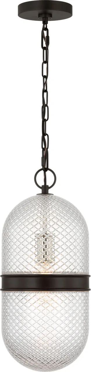 Lucinda 8" Pendant in Aged Iron