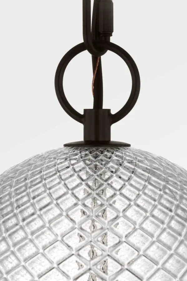 Lucinda 8" Pendant in Aged Iron - Image 3