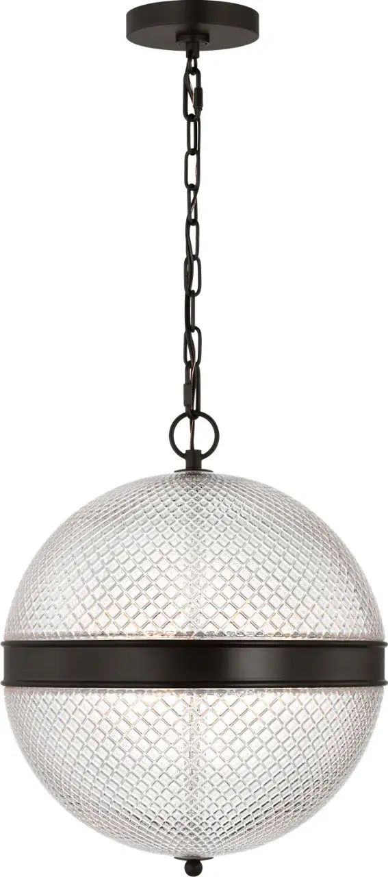 Lucinda 15" Pendant in Aged Iron - Image 1