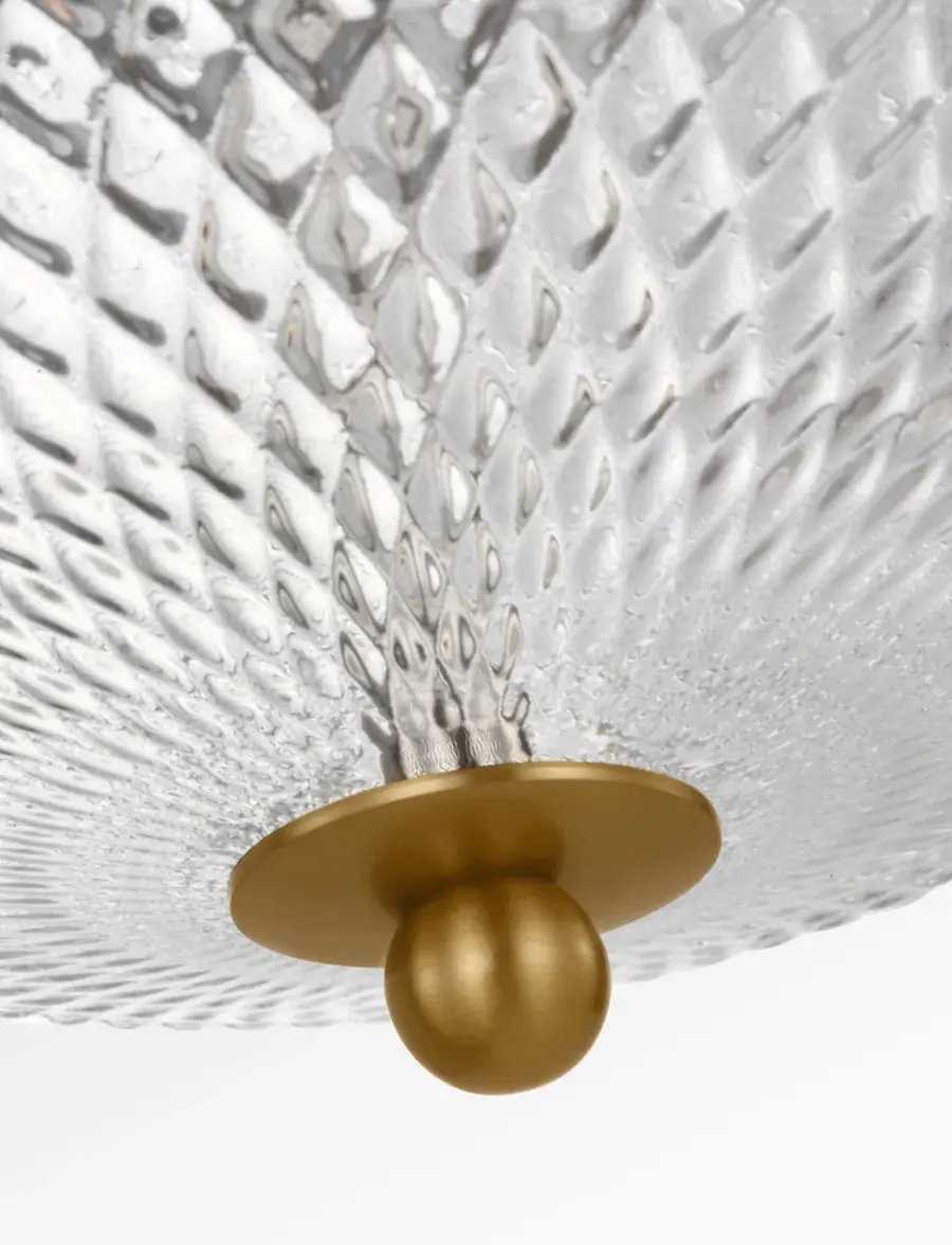 Lucinda 15" Pendant in Burnished Brass - Image 4