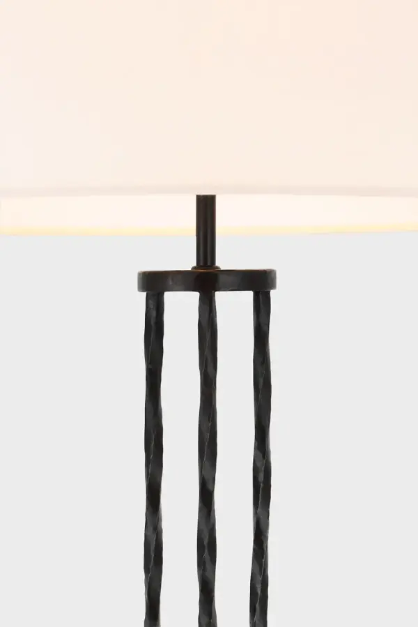 Sculptural Statement Floor Lamp with Timeless Aged Iron Finish - Image 4