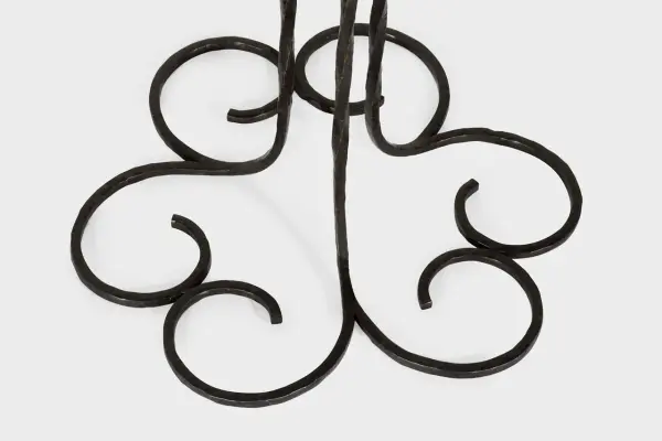 Sculptural Statement Floor Lamp with Timeless Aged Iron Finish - Image 5