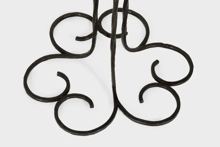 Sculptural Statement Floor Lamp with Timeless Aged Iron Finish - Image 5