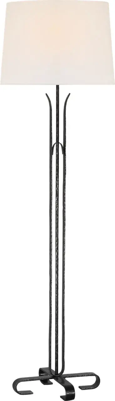 Sophisticated Forged Floor Lamp with Timeless Industrial Appeal - Image 3