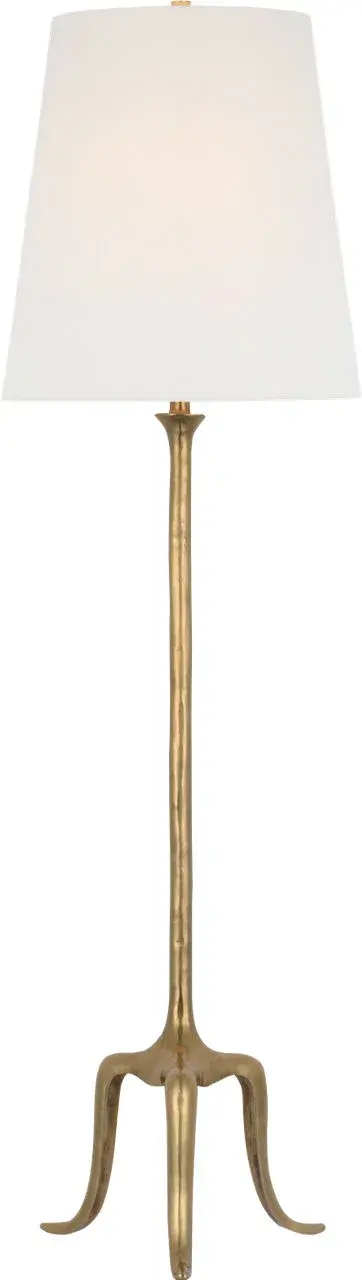 Elegant Traditional Floor Lamp with Timeless Brass Finish - Image 1