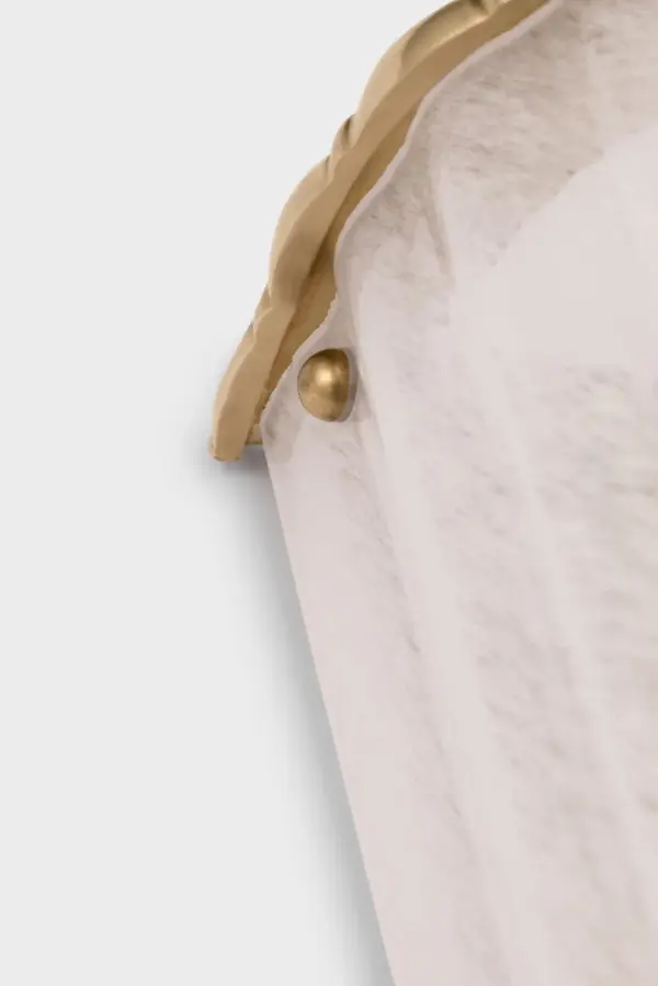 Rosehill 20" Linear Sconce in Hand-Rubbed Antique Brass with White Glass - Image 5
