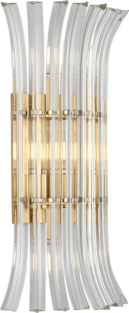 Rhine 21" Crystal Sconce in Hand-Rubbed Antique Brass - Image 2