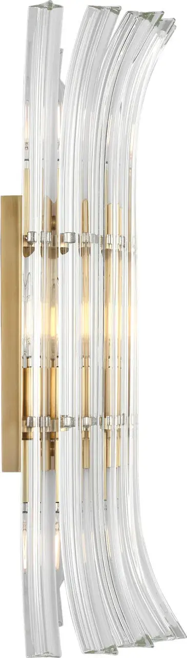 Rhine 21" Crystal Sconce in Hand-Rubbed Antique Brass - Image 4