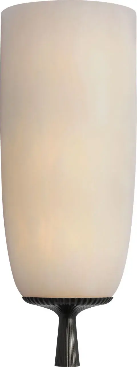 Pascal 21" Sconce in Bronze with Alabaster - Image 1