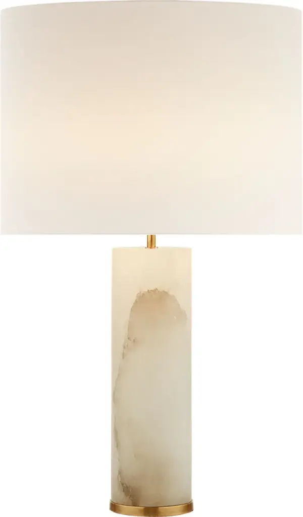 The Lineham combines natural alabaster stone with modern cordless convenience, offering sophisticated portable lighting. The linen shade provides warm, diffused illumination perfect for intimate spaces.