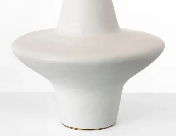 Elegant Sculpted Ceramic Lamp with Timeless Transitional Appeal - Image 4