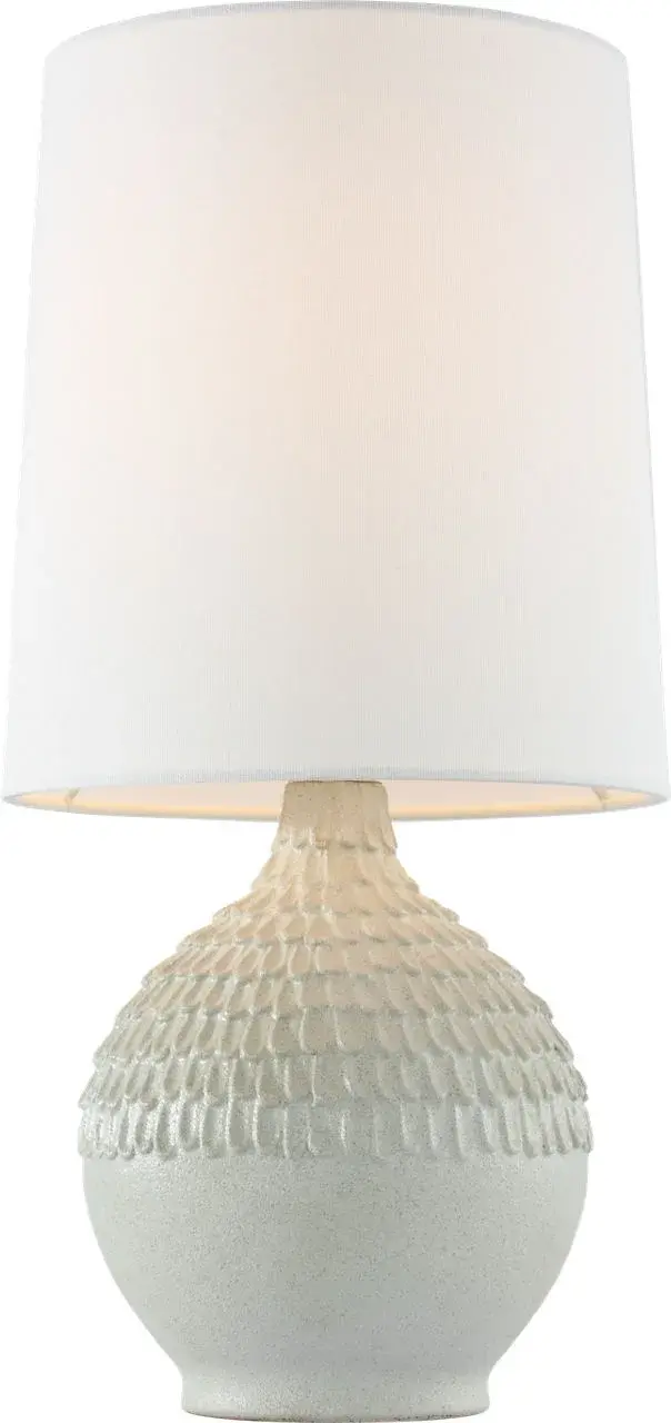 Artisan-Crafted Ceramic Lamp with Organic Texture and Coastal Elegance - Image 2