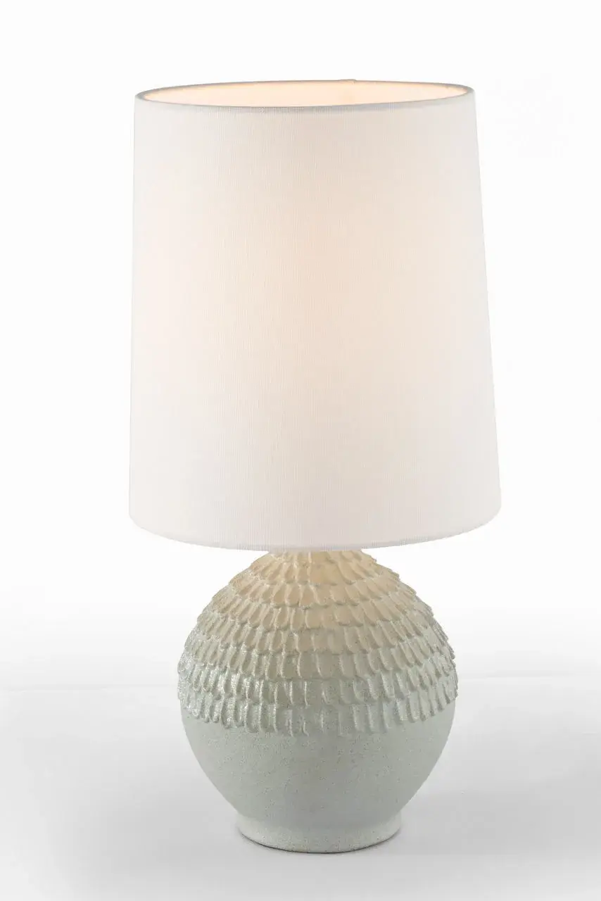 Artisan-Crafted Ceramic Lamp with Organic Texture and Coastal Elegance - Image 4