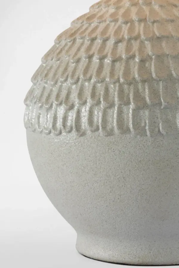 Artisan-Crafted Ceramic Lamp with Organic Texture and Coastal Elegance - Image 7