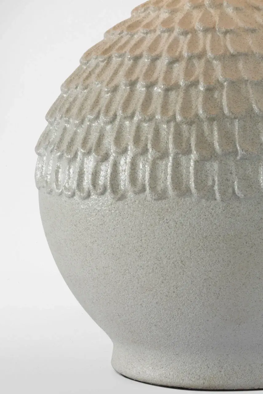 Artisan-Crafted Ceramic Lamp with Organic Texture and Coastal Elegance - Image 7